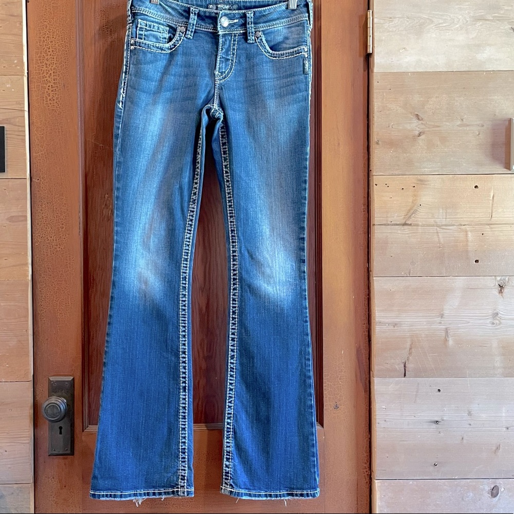 Silver Jeans Suki Western Glove works Sz W28/L34